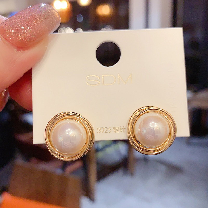 Bông tai hat châu lớn  , khuyên tai phong cách hàn quốc cá tính sang chảnh