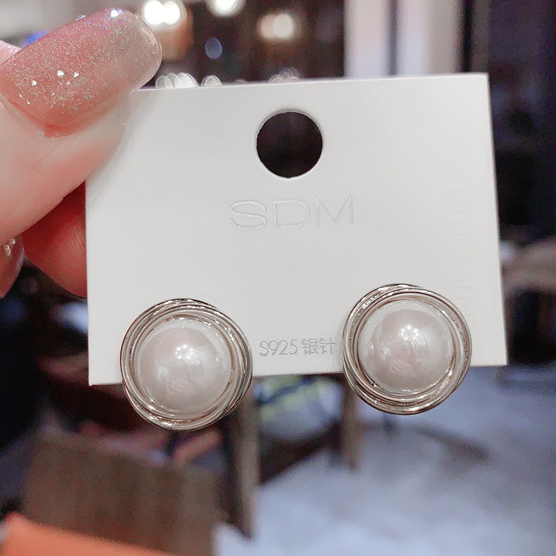 Bông tai hat châu lớn  , khuyên tai phong cách hàn quốc cá tính sang chảnh