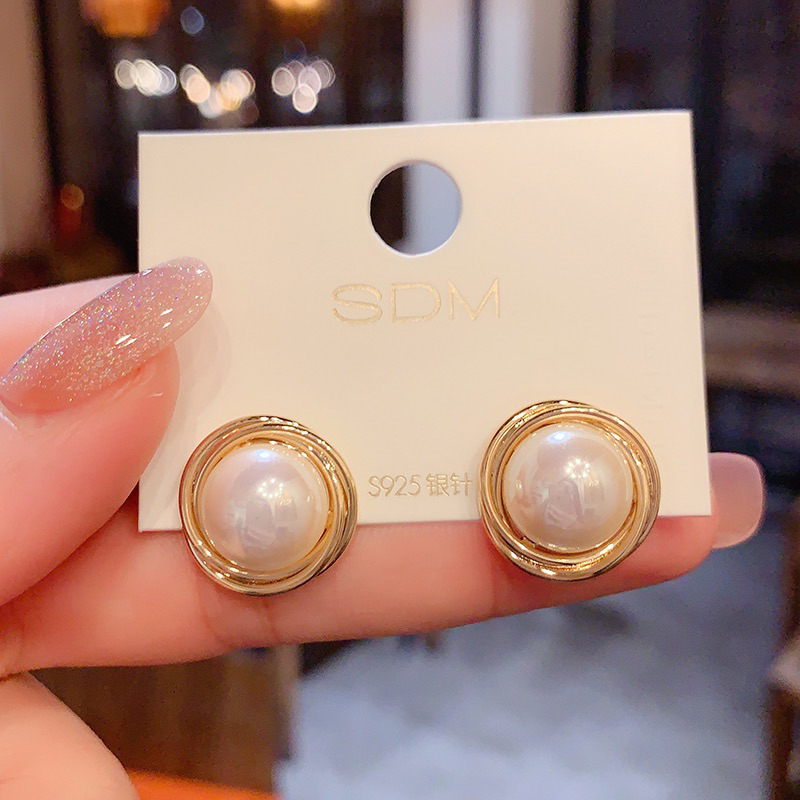 Bông tai hat châu lớn  , khuyên tai phong cách hàn quốc cá tính sang chảnh