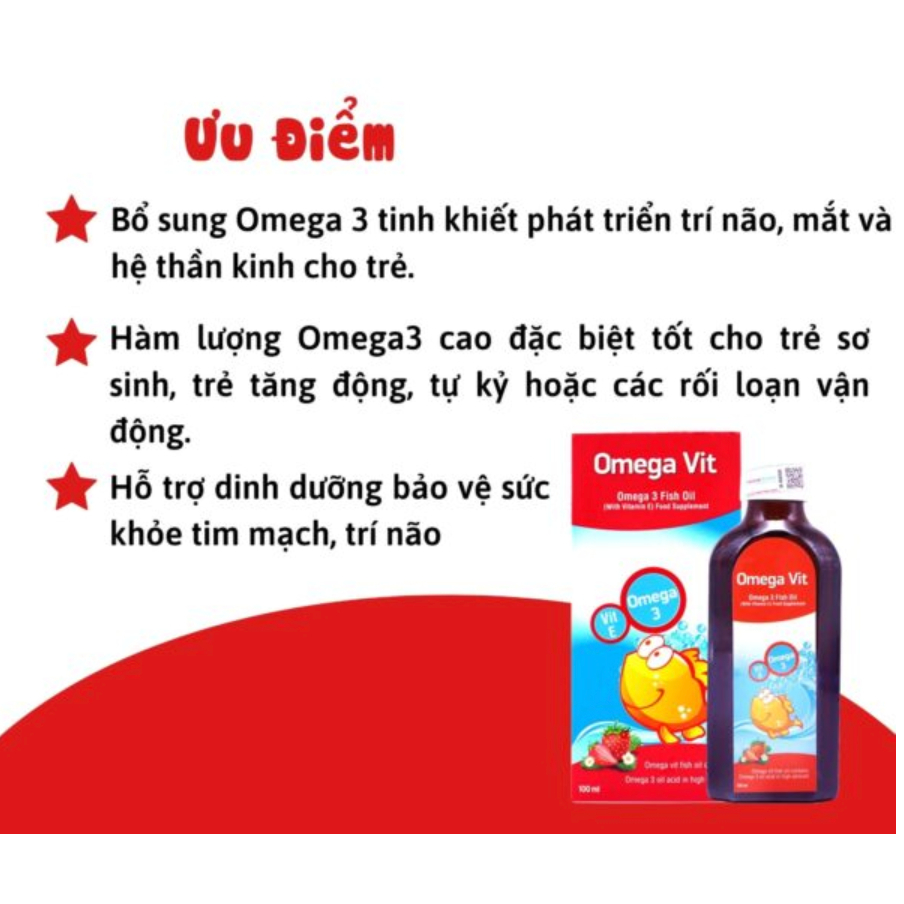 Siro Omega Vit Bổ Sung Omega 3 Và Vit E Cho Bé