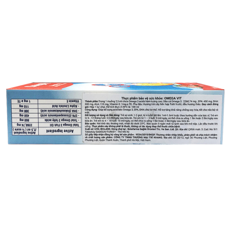 Siro Omega Vit Bổ Sung Omega 3 Và Vit E Cho Bé