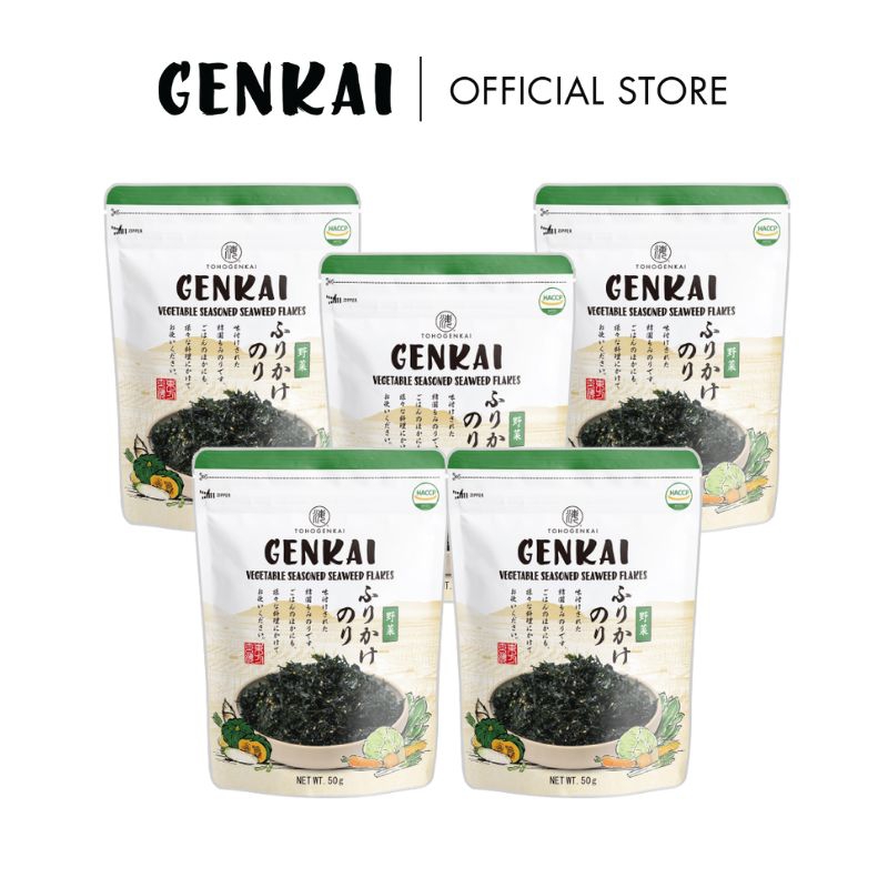 [COMBO 5 GÓI] RONG BIỂN TRỘN CƠM RAU CỦ - GENKAI