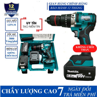 Máy khoan Pin Makita 199V động cơ siêu khỏe không chổi than