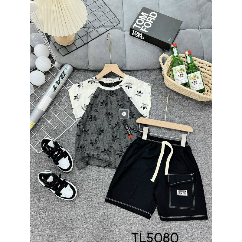 Bộ cotton sát nách cho bé