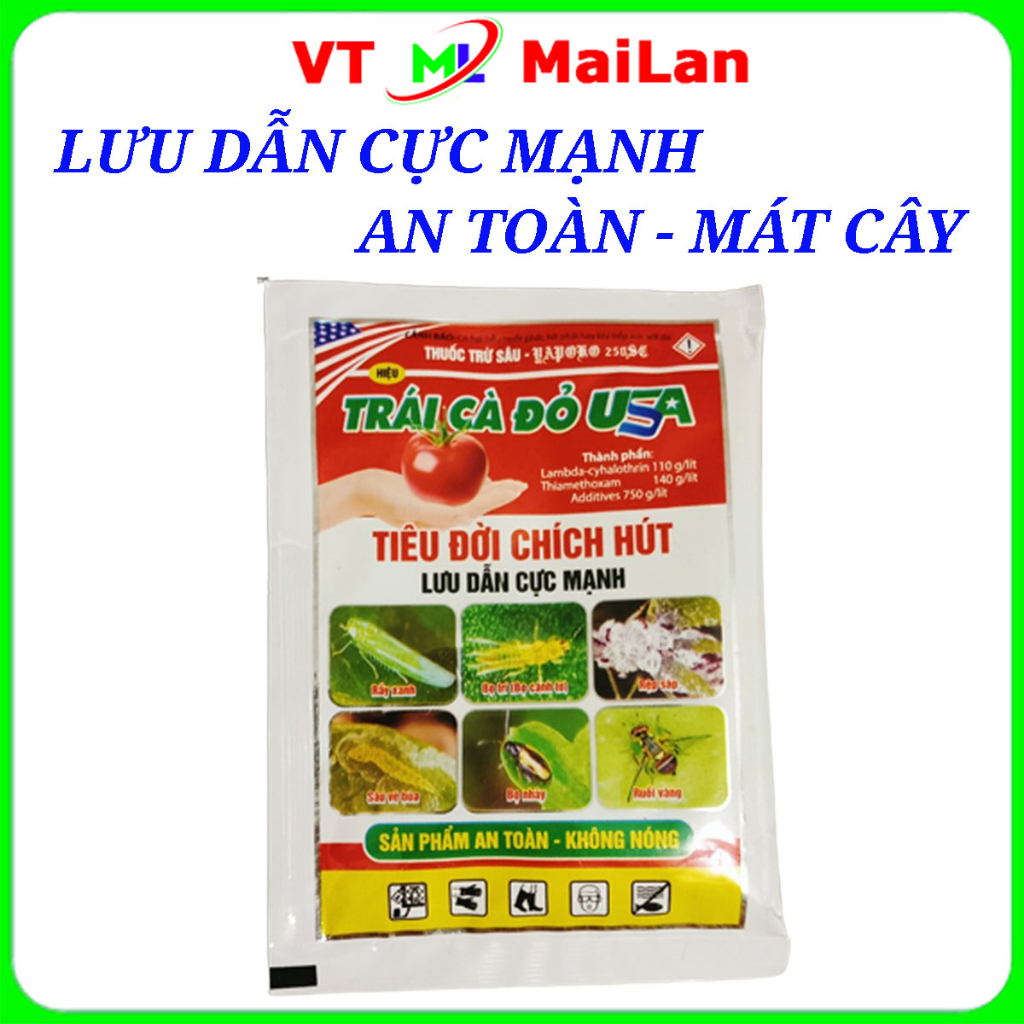 Trừ sâu trái cà đỏ USA nguyên liệu ngoại nhập gói 25ml