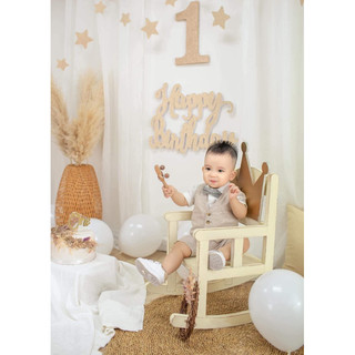 Set công tử gile bé trai 4 chi tiết cộc tay HM auth