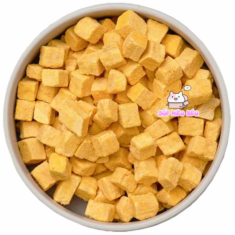 Gói lớn 500g Lòng đỏ trứng đông khô sấy lạnh Nhím Xù Petshop dinh dưỡng cao