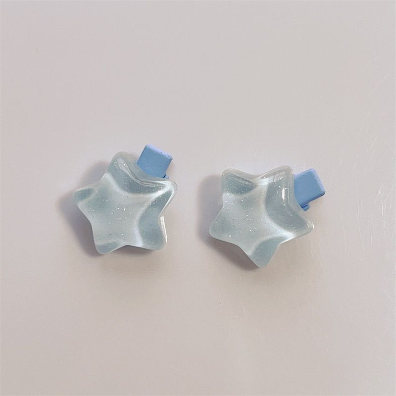 Kẹp Tóc Mái Hình Ngôi Sao Sắc Màu Tươi Mát Dành Cho Con Gái