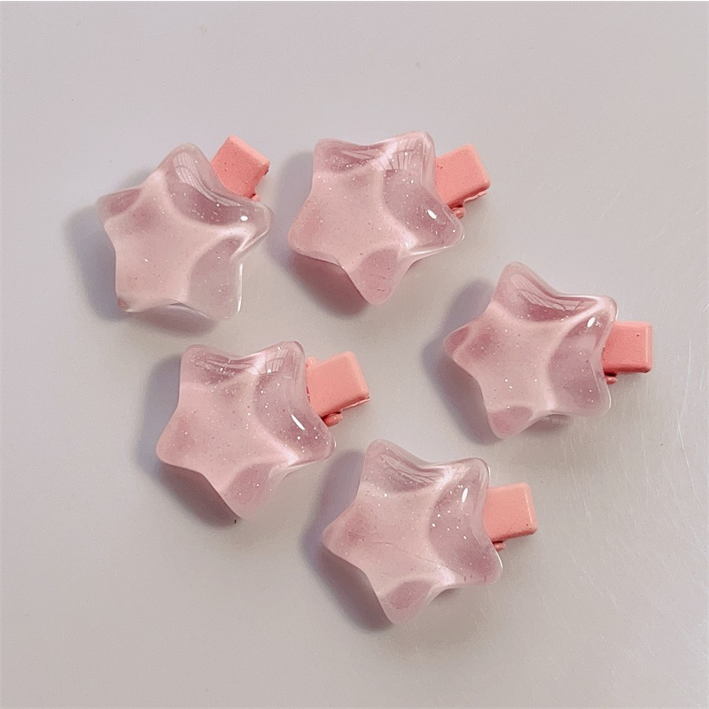 Kẹp Tóc Mái Hình Ngôi Sao Sắc Màu Tươi Mát Dành Cho Con Gái