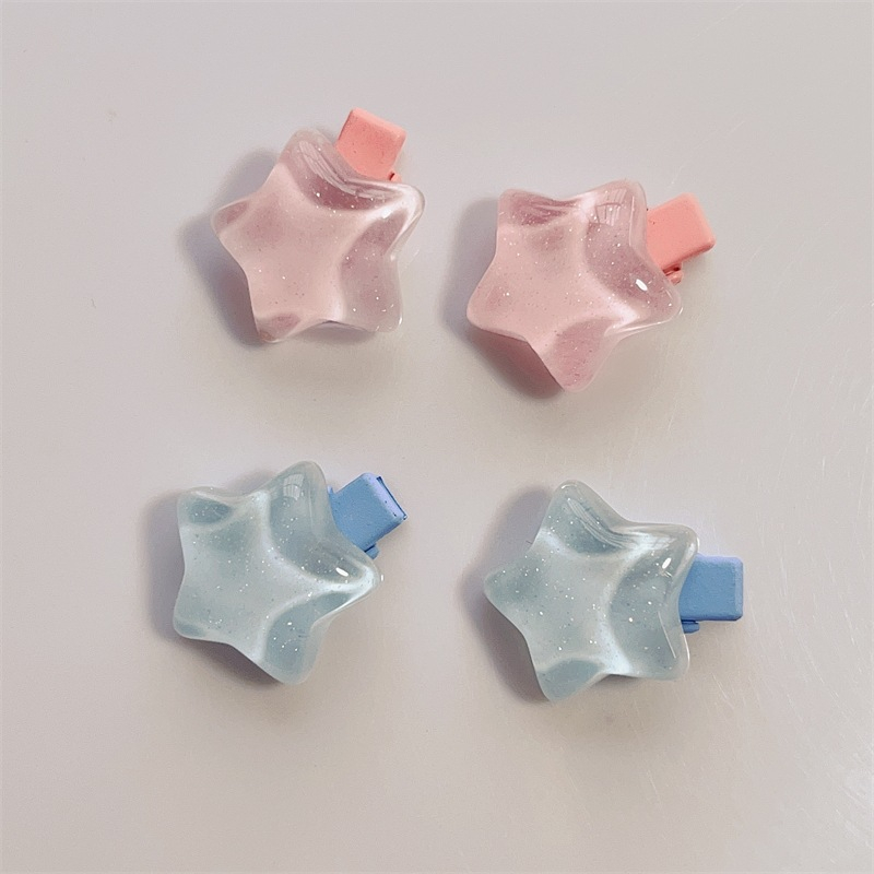 Kẹp Tóc Mái Hình Ngôi Sao Sắc Màu Tươi Mát Dành Cho Con Gái