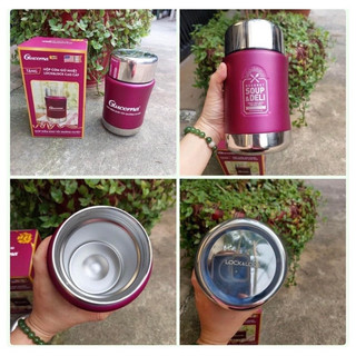Hộp đựng thức ăn,hộp cơm giữ nhiệt,bình đựng cháo lock&lock 500 ml hkm glucerna