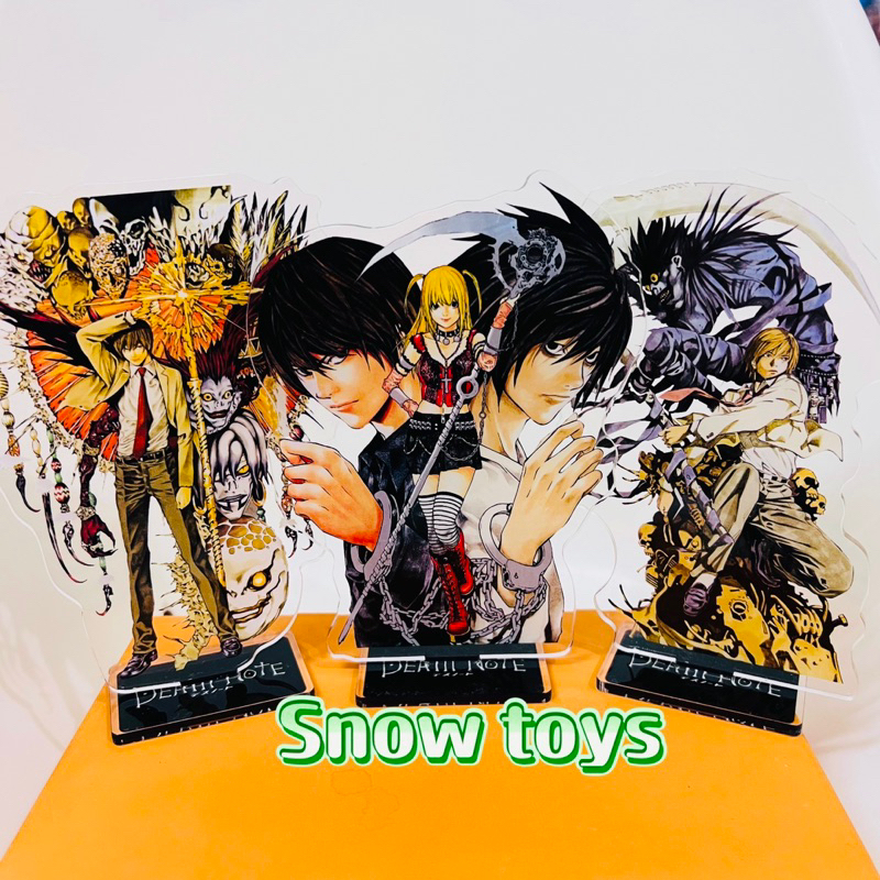Mô Hình Tượng Standee Acrylic Mica 2 mặt Death Note - Tượng Yagami Raito Light Kira Tử thần Ryuk Shi