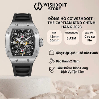 Đồng hồ nam wishdoit captain kidd-silvery watch máy cơ cao cấp