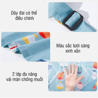 Khăn Choàng Che Cho Con Bú 2 Lớp