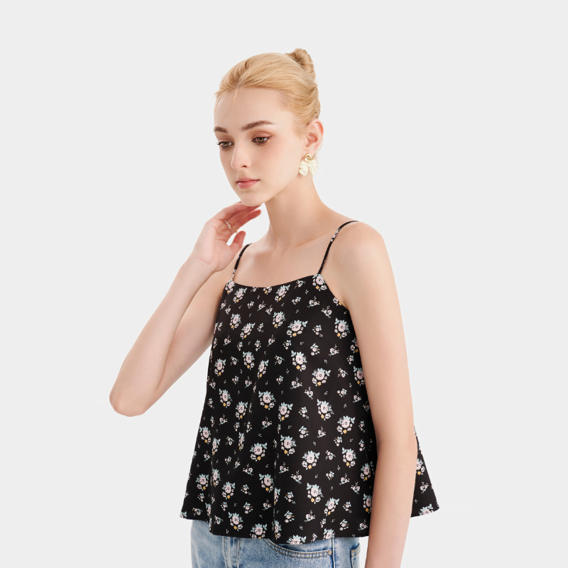 Áo 2 dây nữ MARC FASHION cami hoạ tiết hoa CBMH121022