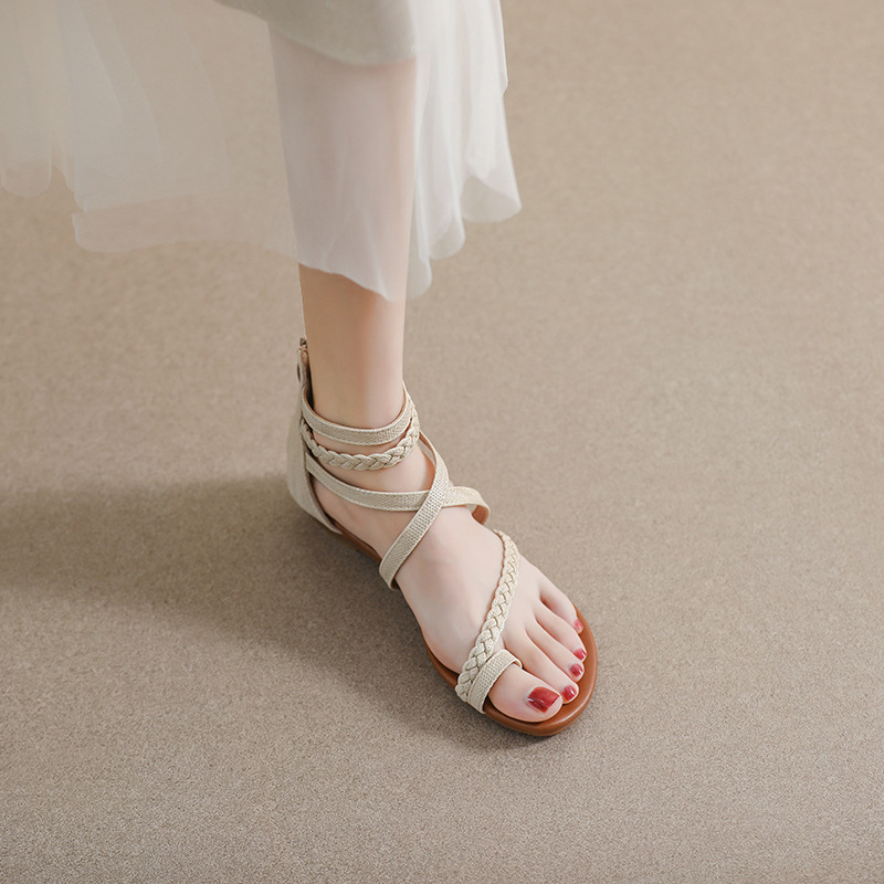 Giày Sandal BOHO chiến binh nữ JOLII.SG phối DÂY - XỎ NGÓN 1.5 PHÂN SANG TRỌNG - DỰ TIỆC