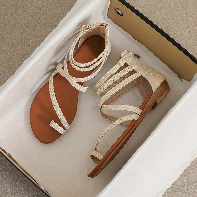 Giày Sandal BOHO chiến binh nữ JOLII.SG phối DÂY - XỎ NGÓN 1.5 PHÂN SANG TRỌNG - DỰ TIỆC