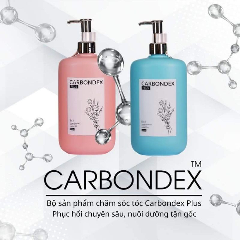 Bộ GỘI XẢ phục hồi LAMELAS-CARBONDEX PLUS siêu mềm mượt - siêu thơm 500ml