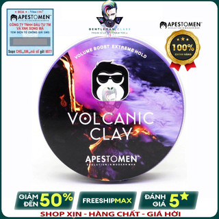 Sáp vuốt tóc nam chính hãng volcanic clay apestomen cao cấp 80gram - clay tạo kiểu bồng bềnh giữ nếp cả ngày dài