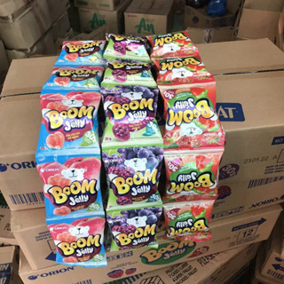 Kẹo dẻo BOOM xoài lắc muối ớt, đào, nho, dâu gói nhỏ 25g