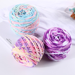 LEN NHUNG ĐŨA SỢI 5MM MÀU LOANG (BẢNG 1)