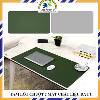 Lót chuột mebaubong, pad chuột, miếng lót chuột cỡ lớn 90x45cm và 80cmx40cm, chất liệu da pu cao cấp, nhiều màu
