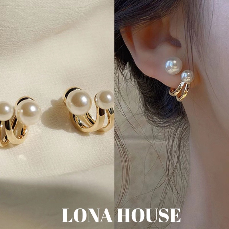 Khuyên tai nữ Lona House phong cách hàn thời trang