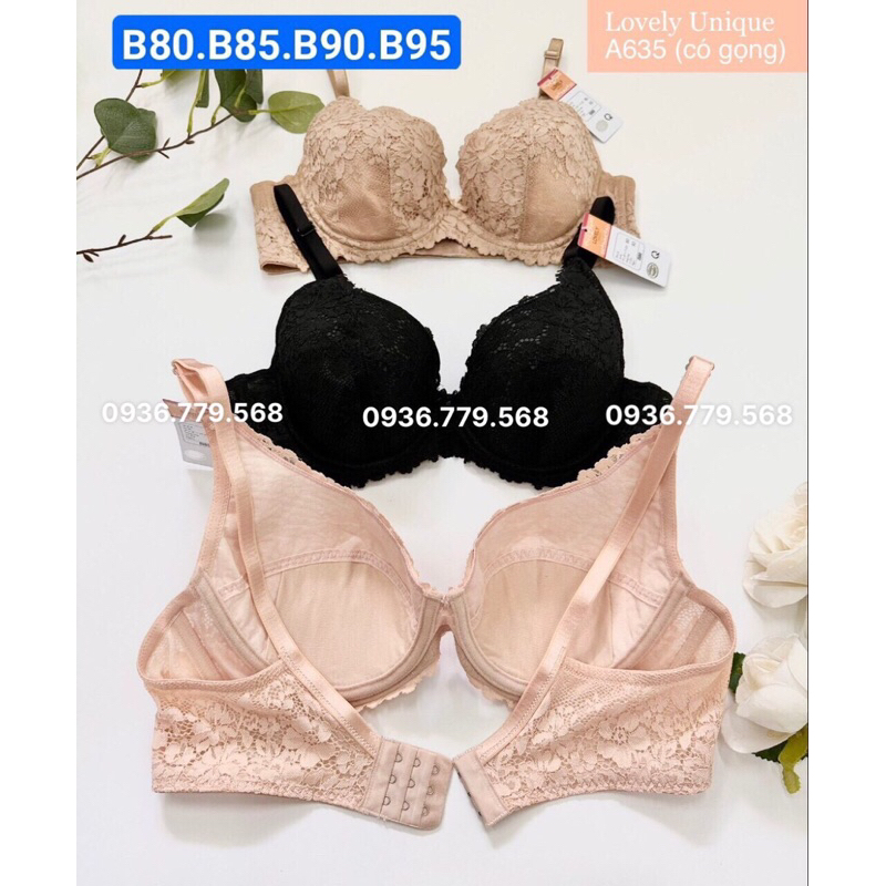 Áo ngực Lovely Ren cao cấp có gọng không mút 635 bigsize