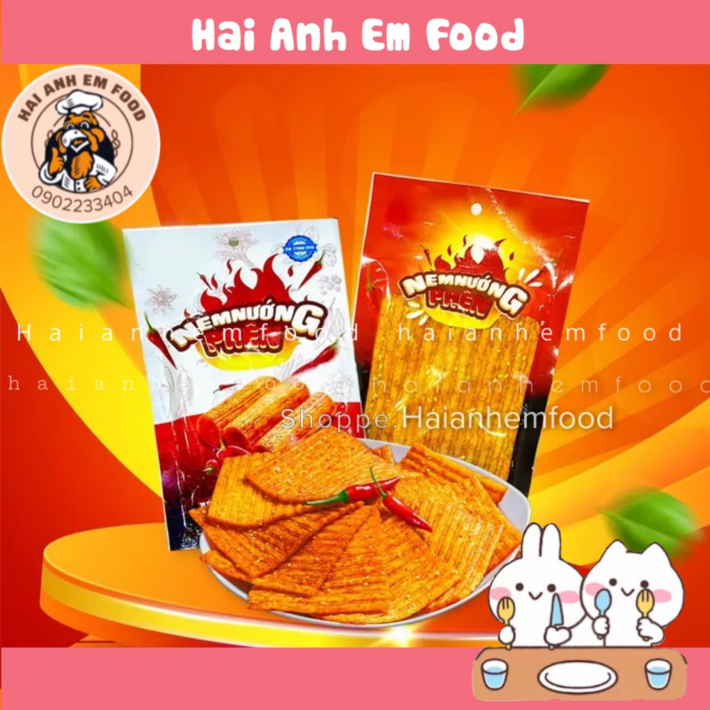 Bịch 30 Gói Nem Nướng Phên, Snack Cay Xé Miếng, Đồ Ăn Vặt Tuổi Thơ