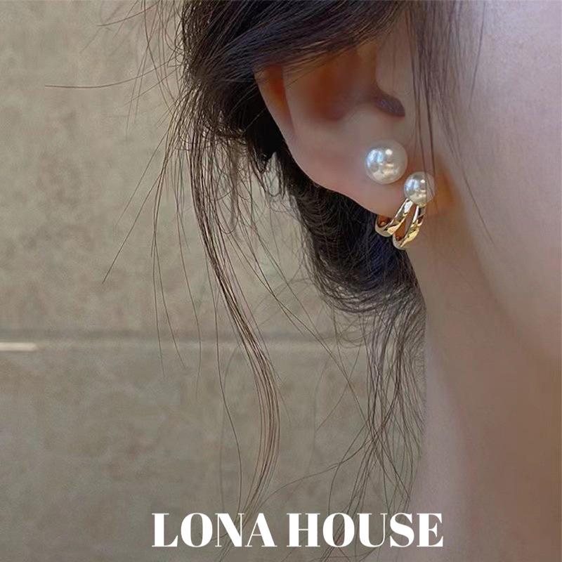Khuyên tai nữ Lona House phong cách hàn thời trang