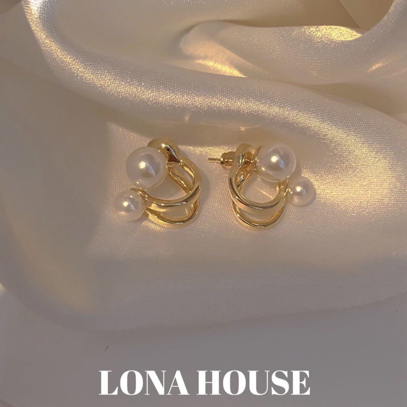 Khuyên tai nữ Lona House phong cách hàn thời trang