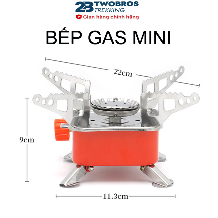 Bếp Ga Mini gấp gọn mang đi du lịch, cắm trại dã ngoại Bếp nướng quân đội gấp gọn ngoài trời tiện lợi