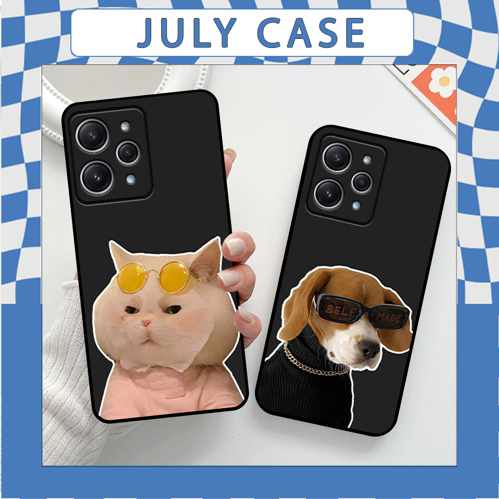 Ốp Điện Thoại XIAOMI REDMI 12 IN HÌNH CHÓ MÈO BỰA NGỘ NGHĨNH DỄ THƯƠNG