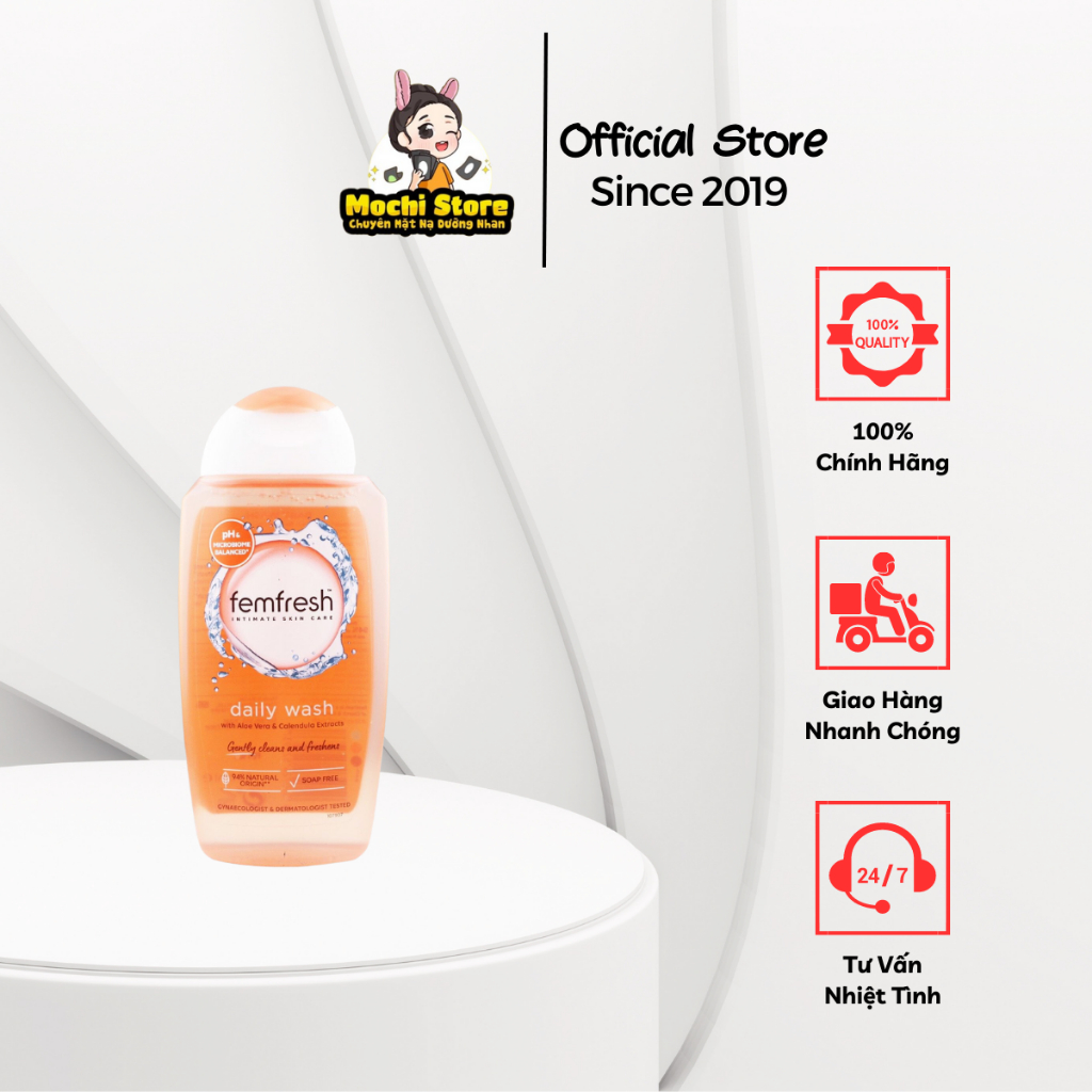 Dung Dịch Vệ Sinh Phụ Nữ Femfresh Daily Intimate Wash Anh Quốc, Chai 250ml