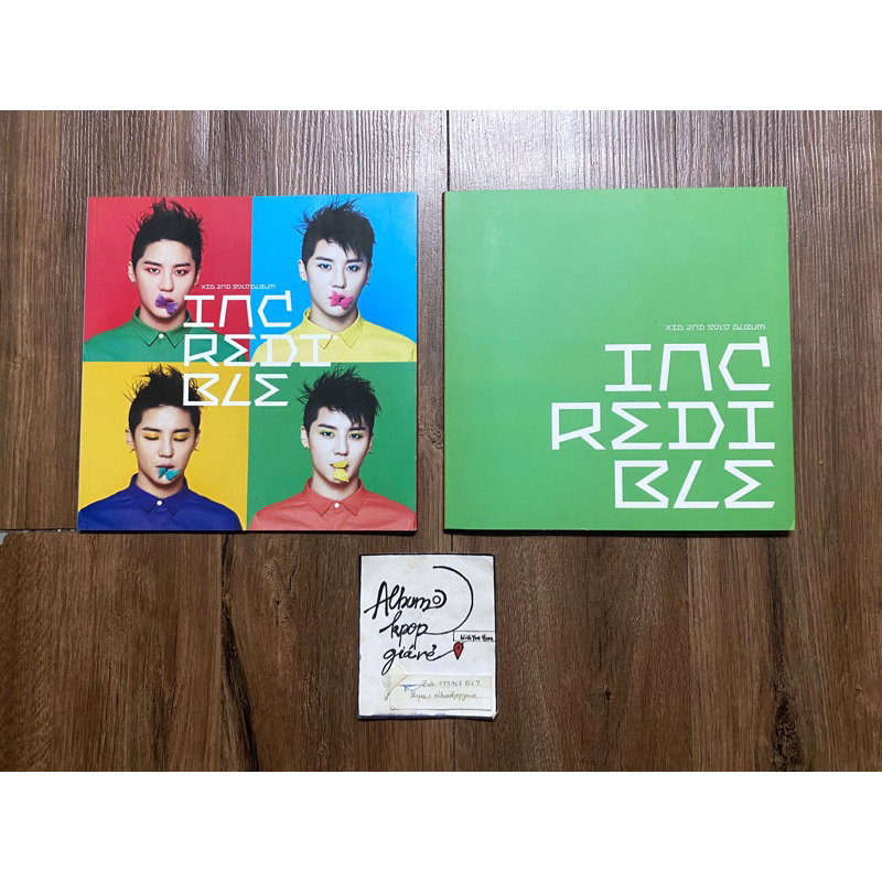 Tvxq Dbsk jyj Xia mini album Incredible đã khui seal, gồm photobook như hình. MẤT CD Ạ