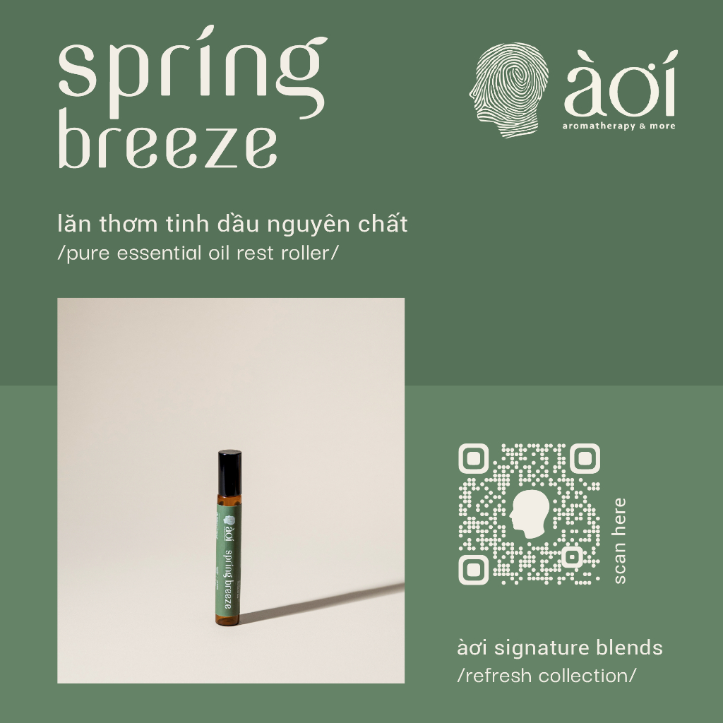 lăn thơm tinh dầu thiên nhiên spring breeze|pure essential oil rest roller|àơi signature blend-spring breeze in/refresh/