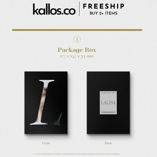 Bộ Album Lisa First Single Album Lalisa YG Selection Edition, Kit Album, VINYL LP Limited Edition Kpop - Kallos Vietnam