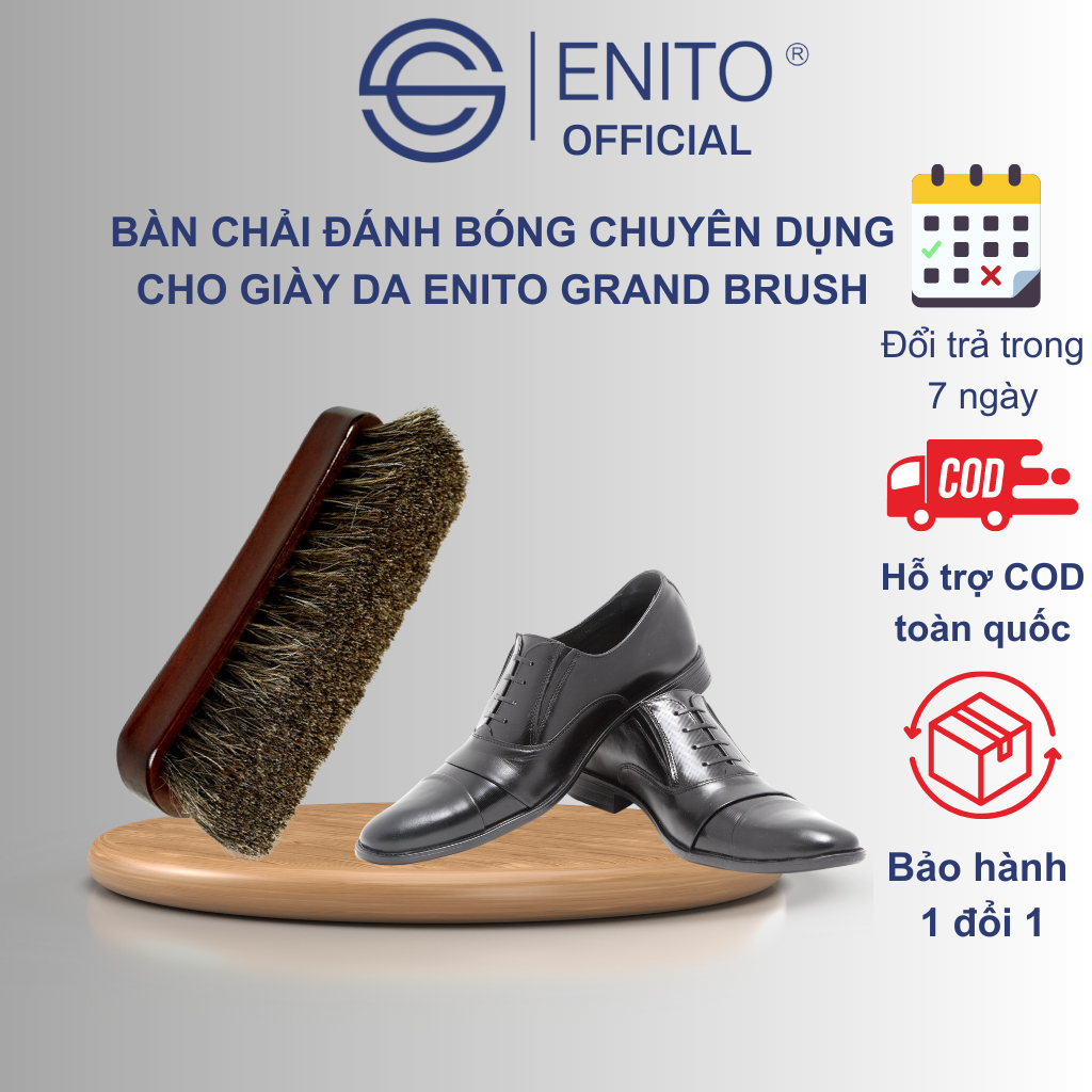 Bàn Chải Lông Nhân Tạo Enito Standard Brush - Chuyên Dùng Để Vệ Sinh Giày Sneaker