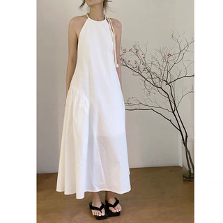 Váy maxi boho đan dây lưng độc đáo, vải thô hàn siêu tôn dáng