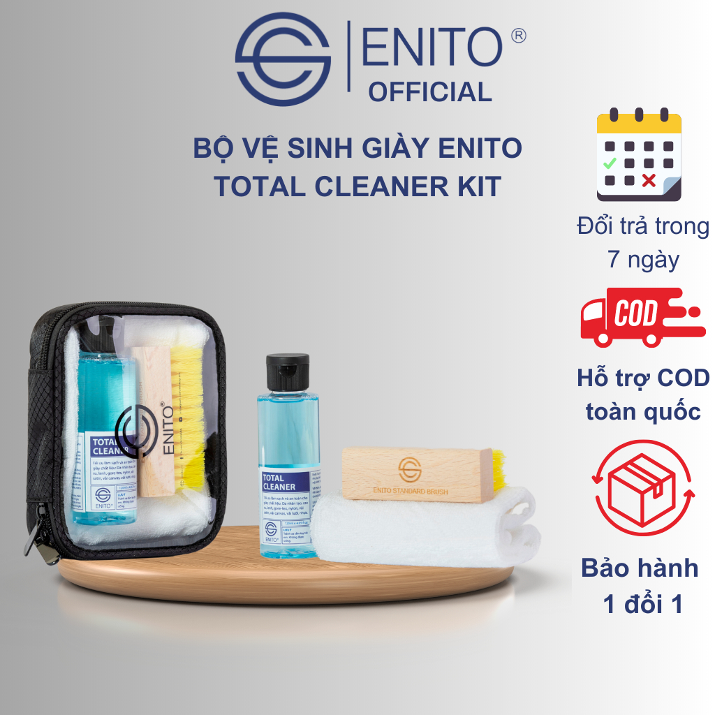 Bộ vệ sinh giày Enito Total Cleaner Kit - Chuyên Dùng Để Vệ Sinh Giày Sneaker