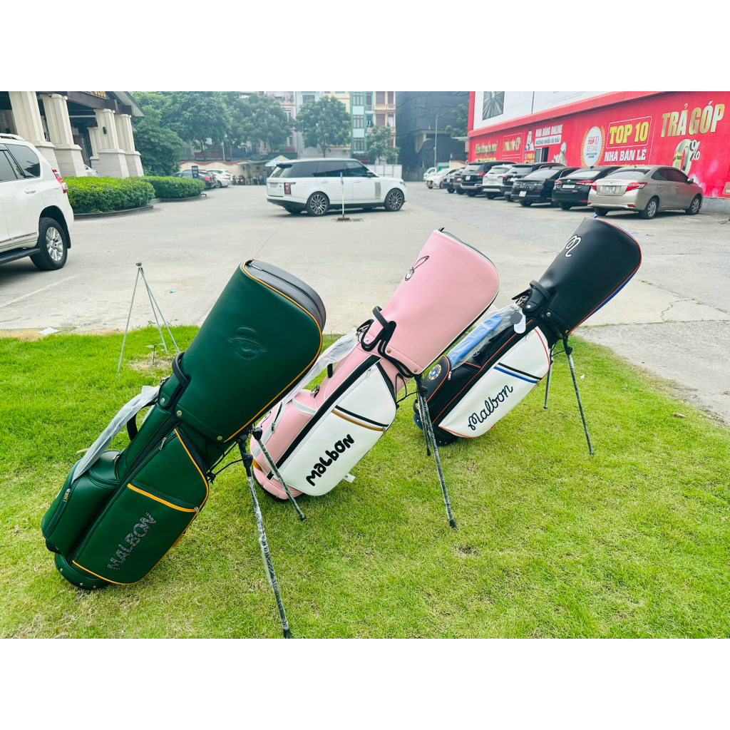 Siêu phẩm túi gậy golf Malbon ba màu cực đỉnh