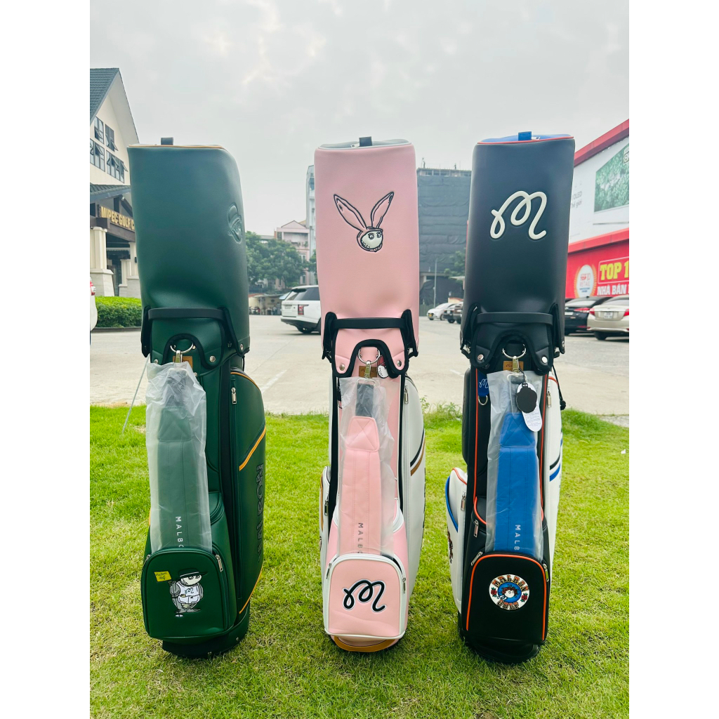 Siêu phẩm túi gậy golf Malbon ba màu cực đỉnh