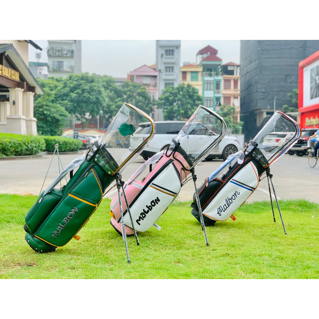 Siêu phẩm túi gậy golf Malbon ba màu cực đỉnh
