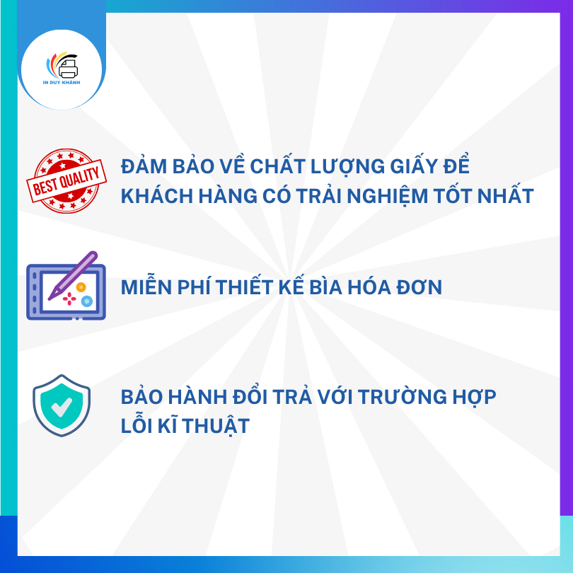 Hoá đơn bán hàng in theo yêu cầu thiết kế miễn phí IN TẠI XƯỞNG