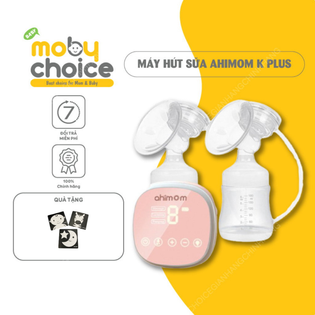 Máy hút sữa điện đôi Ahimom K Plus phân phối chính hãng MobyMart