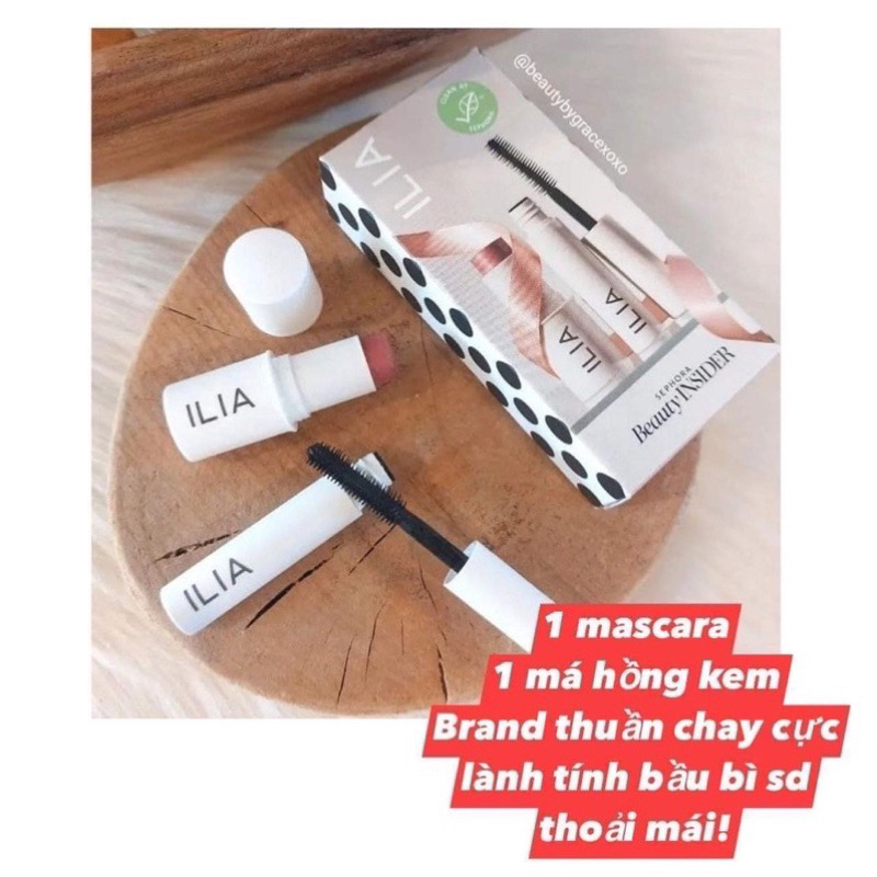 Set Trang Điểm ILIA - Má Hồng + Mascara Minisize Gift sephora