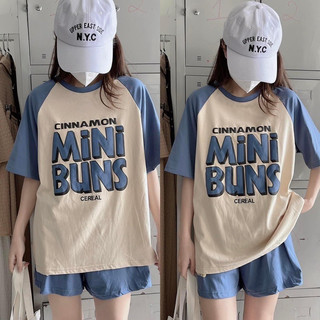  Set bộ cotton su form rộng tay lỡ - Bộ Mini Buns