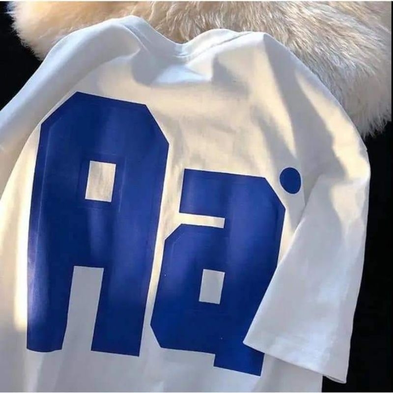 Áo phông chữ AA chất cotton su form rộng túi rip