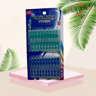 Tăm silicon siêu mềm okamura – vỉ 60 cây | không gây đau nướu, chất lượng nhật bản