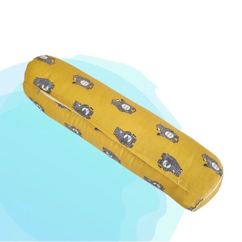 Gối ôm cho bé cotton 100% vỏ gối ôm cho bé size 20x60cm khóa kéo sẵn tại samsam- bedding